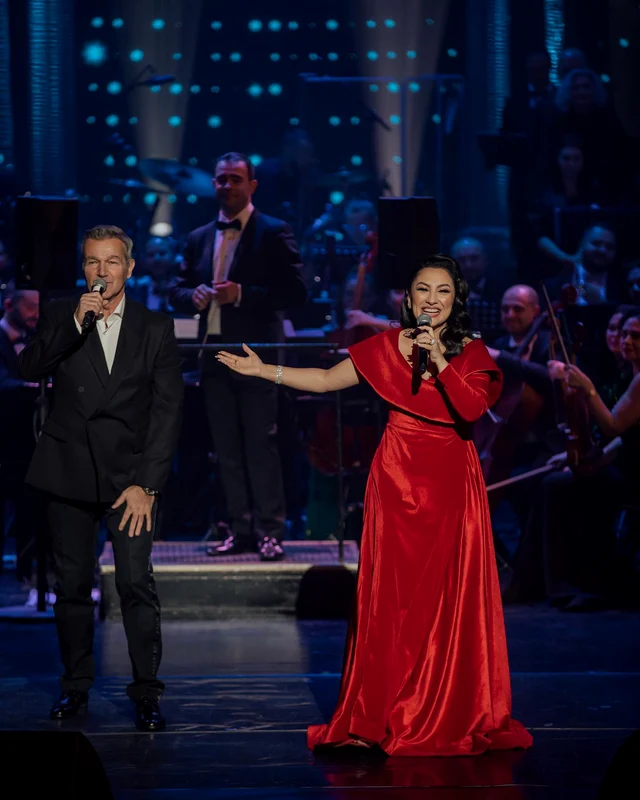 Andra și Dan Bittman, concert de Crăciun. Foto: Facebook Andra