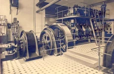 Centrala electrică a Fabricii de hârtie şi mucava Piatra Neamţ, în perioada interbelică (© iMAGO Romaniae)