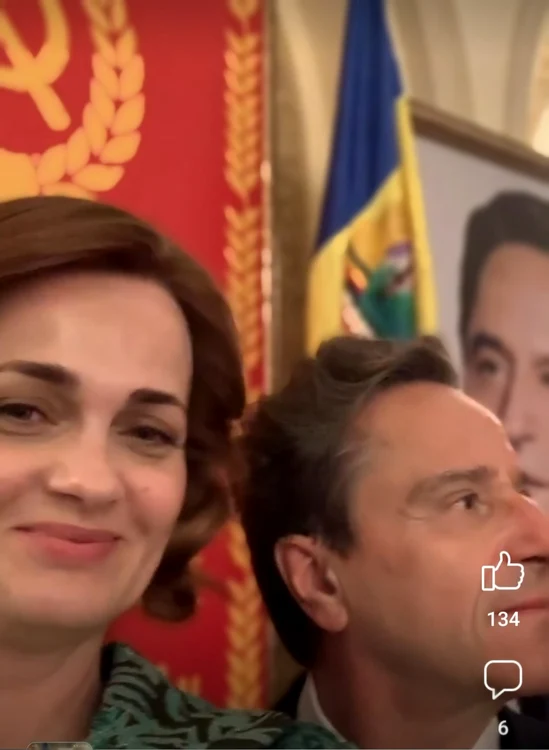Elvira Deatcu și Claudiu Bleonț joacă rolurile soților Ceaușescu în Spy/Master