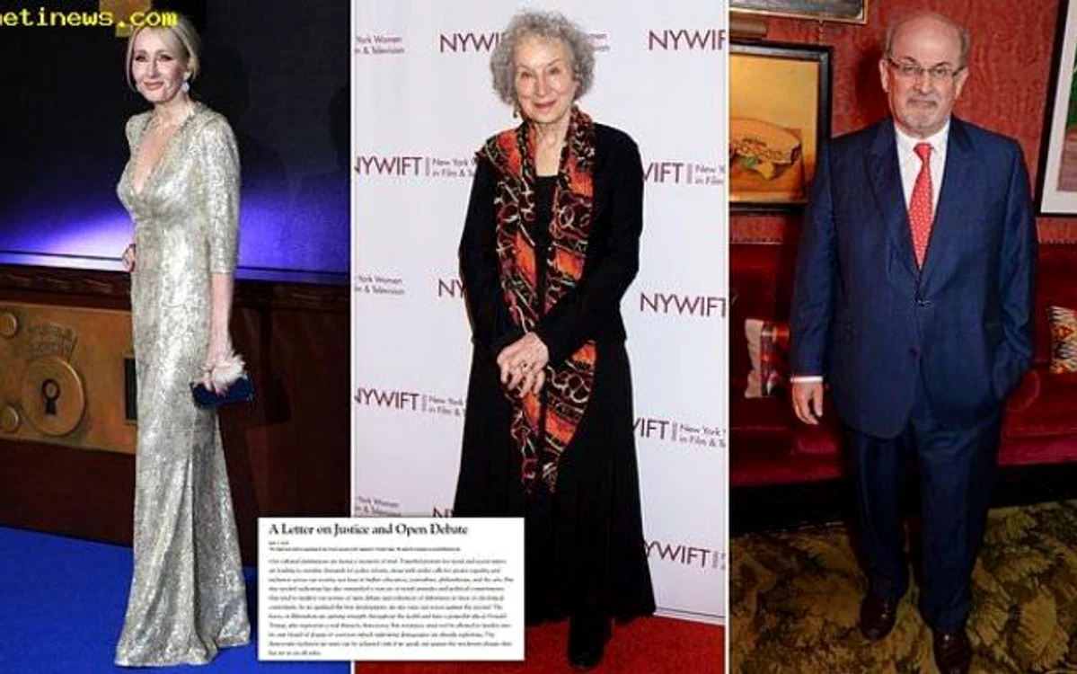 J.K Rowling, Margaret Atwood şi Salman Rushdie FOTO metinews.com