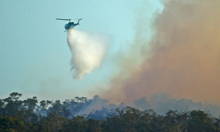 Un incendiu puternic afectează SE Australiei.               FOTO: Getty