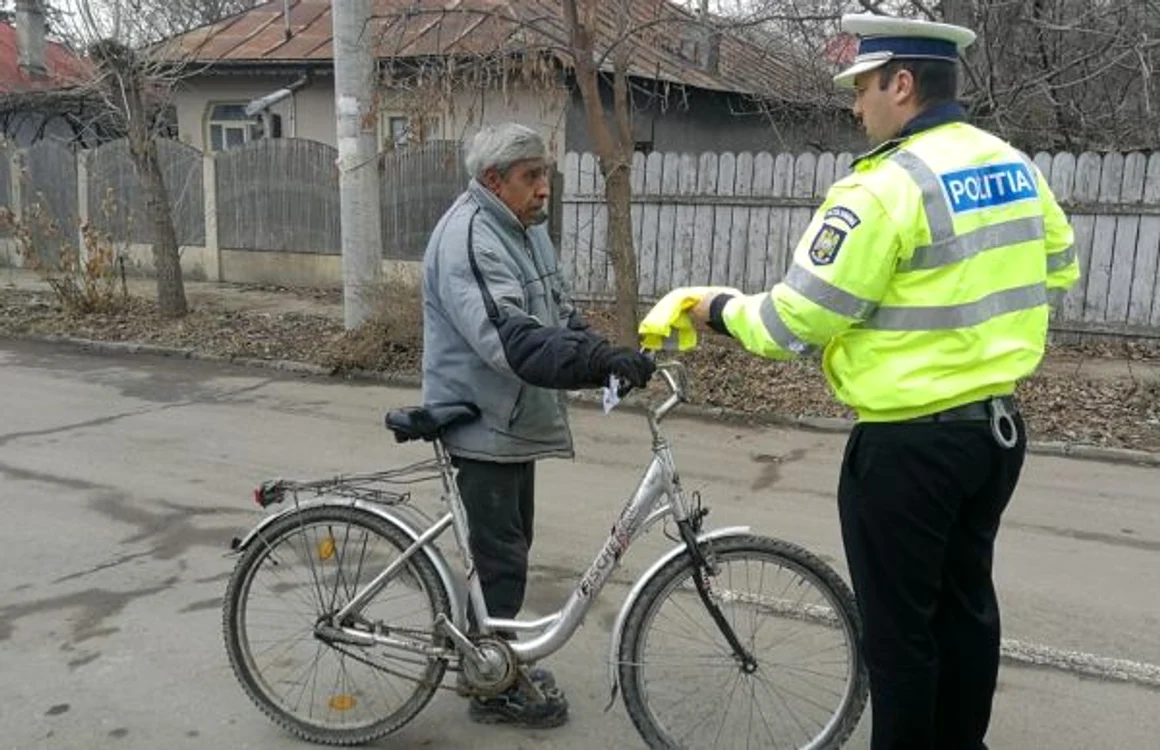 Bicicliştii au primit sfaturi de la oamenii legii şiv este refectorizante FOTO IPJ Călăraşi