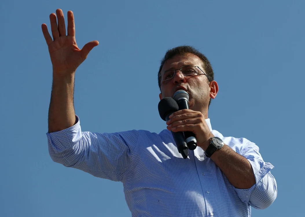 Ekrem Imamoglu este considerat principalul rival politic al lui Erdogan FOTO EPA-EFE
