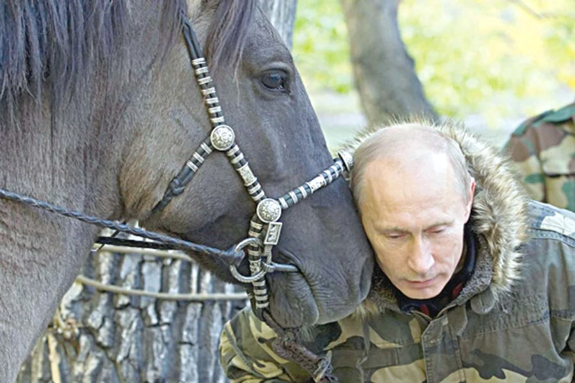 2013 Preşedintele rus  se joacă precum  un copil cu  Yume şi Buffy (Fotografii: reuters)