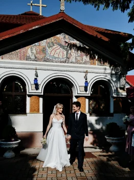Andrei Leonte și soția lui, Laura. Foto: Instagram