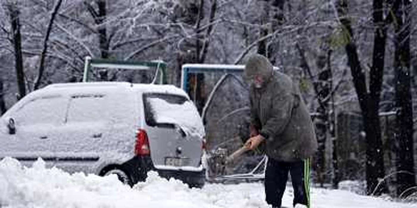 Prima ninsoare în Chişinău. FOTO Arhivă Adevărul