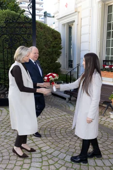 Charlene și Albert de Monaco