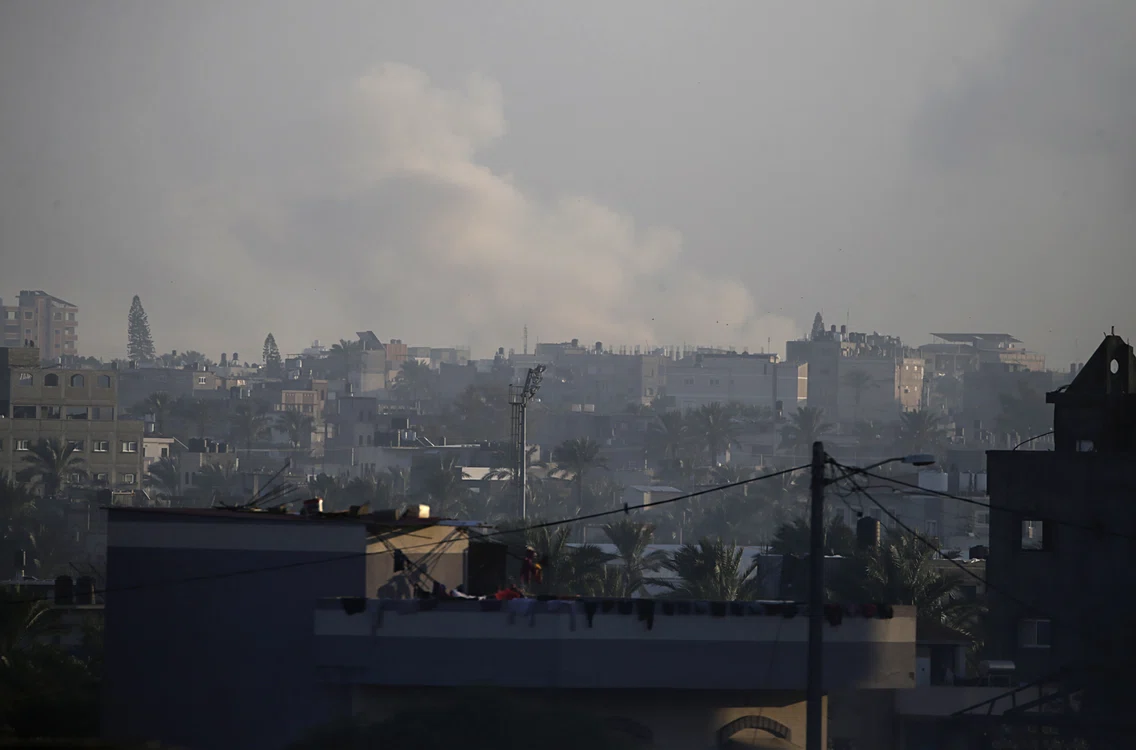 Bombardamente israeliene asupra sudului Fâșiei Gaza FOTO EPA-EFE