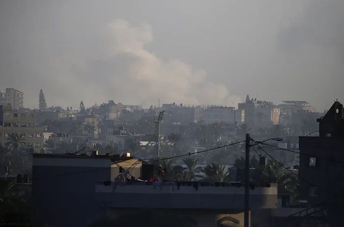 Bombardamente israeliene asupra sudului Fâșiei Gaza FOTO EPA-EFE