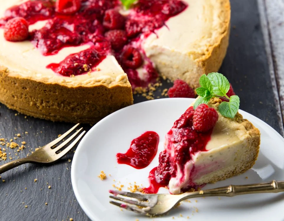 Cheesecake cu zmeura reteta vegana jpeg