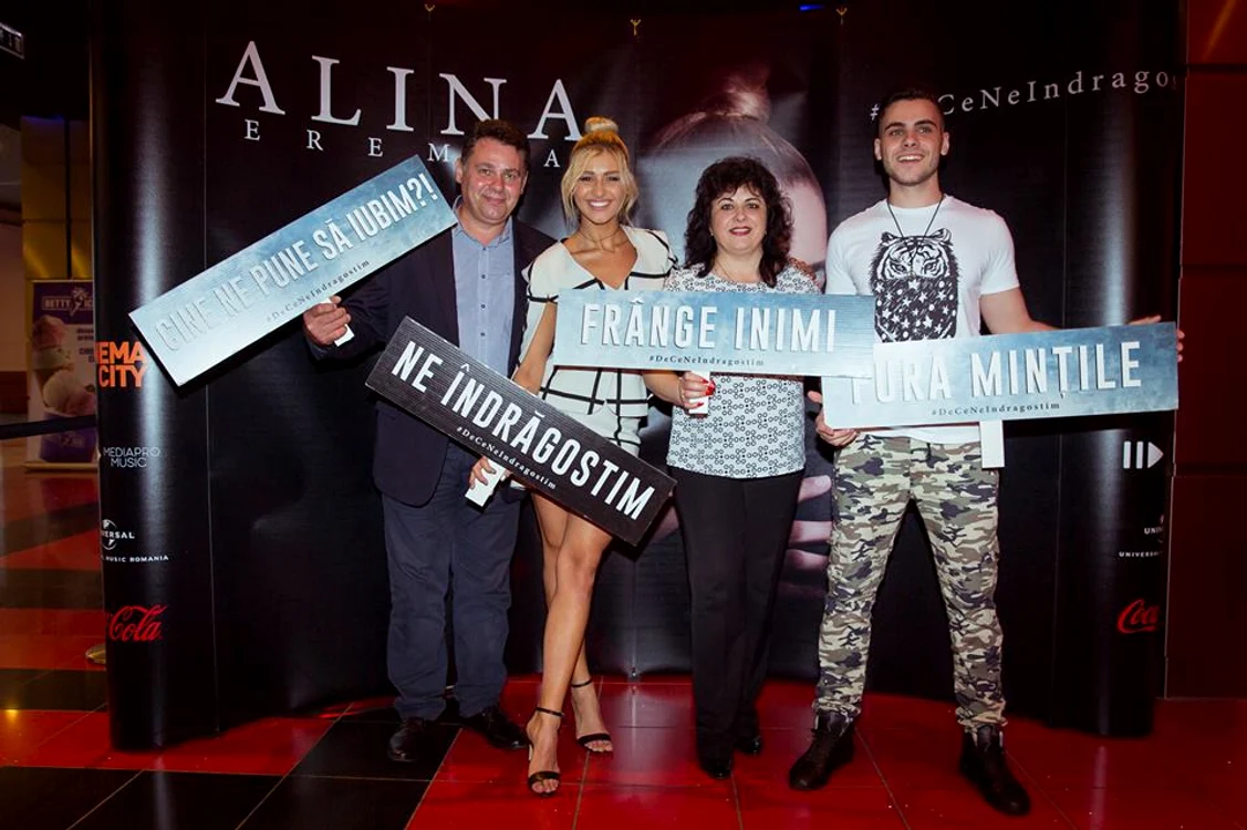 Părinții și fratele Mircea au fost alături de Alina Eremia la evenimentul de lansare al noului clip
