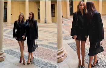 Anca Serea și fiica sa la Milano jpg