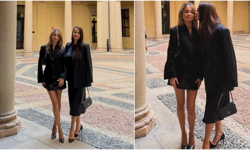 Anca Serea și fiica sa la Milano  jpg