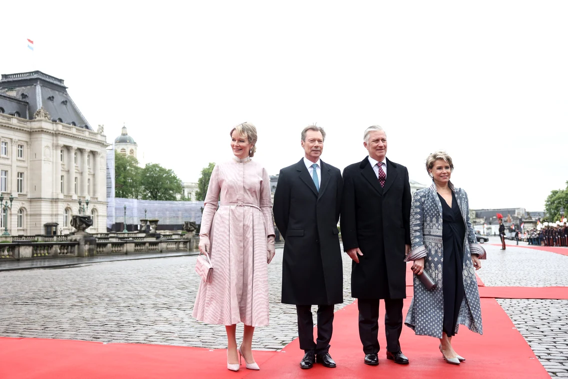 Regina Mathilde, Marele Duce Henri de Luxemburg, Regele Philippe al Belgiei și Marea Ducesă Maria Teresa. FOTO: Marea Curte Ducală