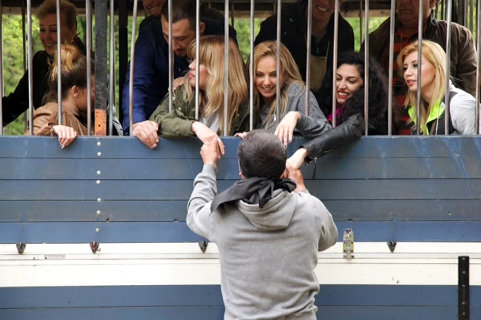 Foştii concurenţi au fost închişi în căruţă