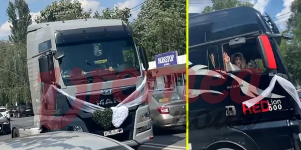TIR nunta Barlad FOTO Vremea Noua