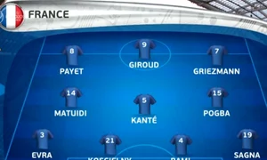 Iată echipa de start a Franței jpeg