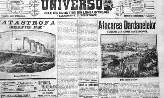 Cum arăta pagina întîi a unui ziar de pe vremuri jpeg