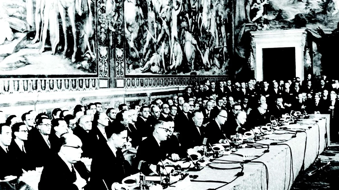 Tratatul de la Roma s a semnat în alb jpeg