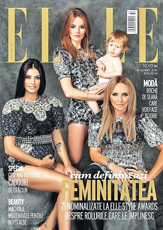 Antonia a pozat cu burtica la vedere pe coperta revistei Elle