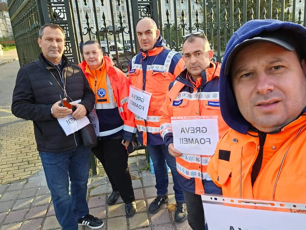 Liderii de sindicat din serviciile de ambulanță aflați in greva foamei - Foto Facebook BNS