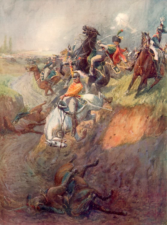 Înfruntare teribilă între cavaleria britanică şi cea franceză