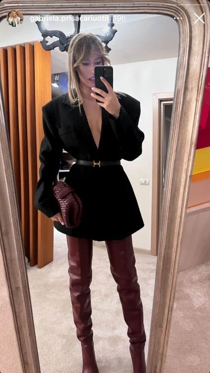 Ținuta cu care Gabriela Prisăcariu l-a uimit pe Dani Oțil / Foto: Instagram