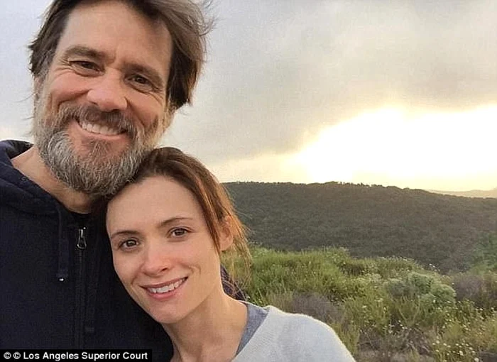 jim carrey si cathriona white foto los angeles superior court