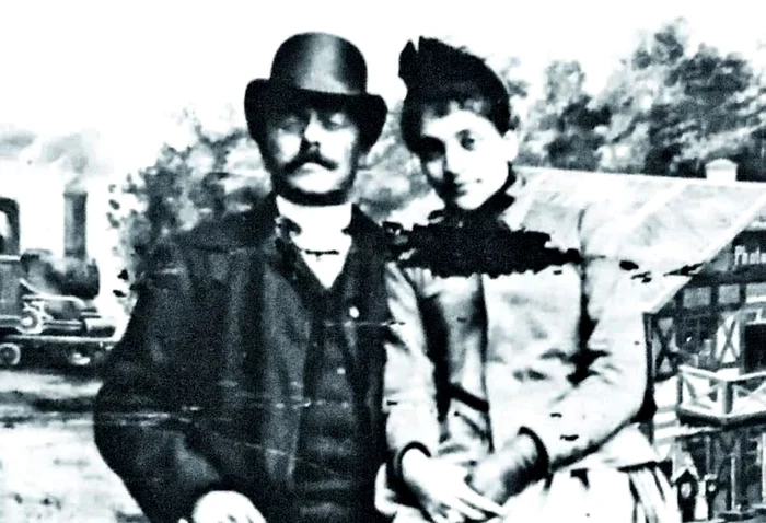 Caragiale și Alexandrina Burelly
