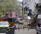 Două imobile alăturate s-au prăbuşit pe o stradă din centrul Lille, în nordul Franţei, pe 12 noiembrie 2022 FOTO Profimedia