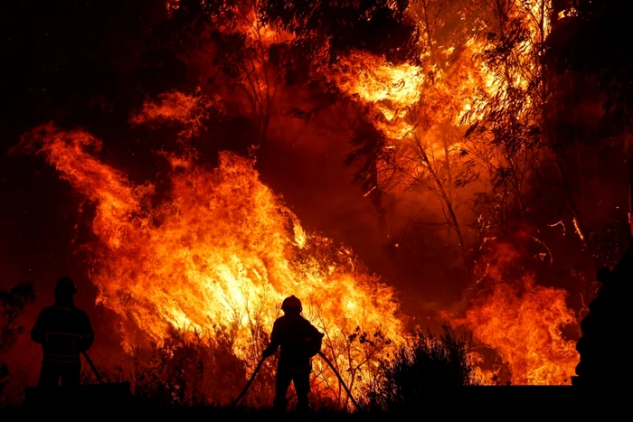 Incendiu de pădure în Odemira (Portugalia) FOTO EPA EFE