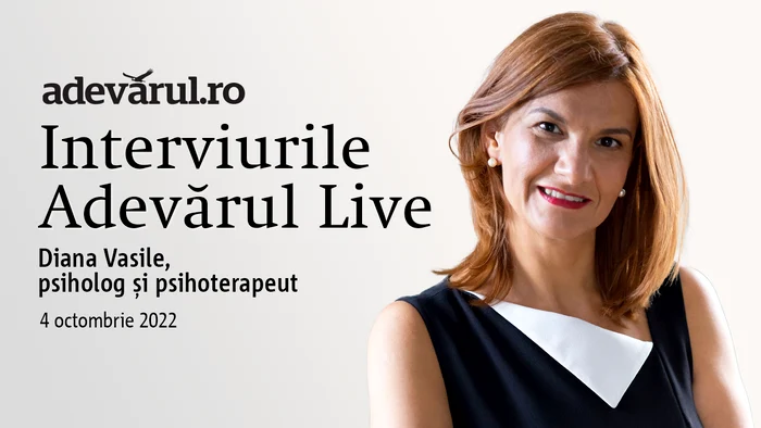Diana Vasile, psiholog și psihoterapeut la Adevărul Live Sursa foto Arhiva