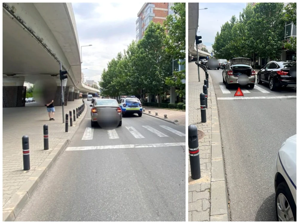 Șoferul a accidentat pe aceeași trecere pentru pietoni două persoane, în zile diferite FOTO:IPJ Dolj
