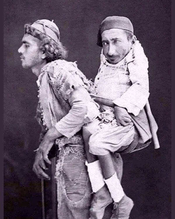 Samir și Mohamed, creștinul paralizat și musulmanul orb / foto: Reddit