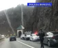 Accident pe Valea Oltului DN 7 - E 81 lângă Mănăstirea Cozia din care au scăpat ca prin minune patru copii Foto Poliţia Română