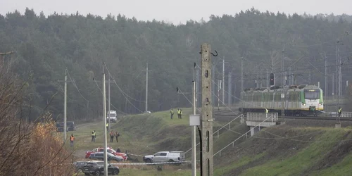 sabotaj cale ferata polonia jpg