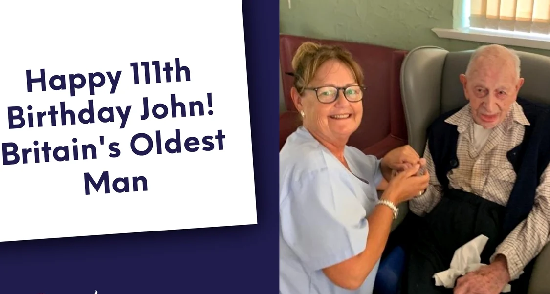 Cel mai vârstnic bărbat britanic a împlinit 111 ani. FOTO Visioncare at Home
