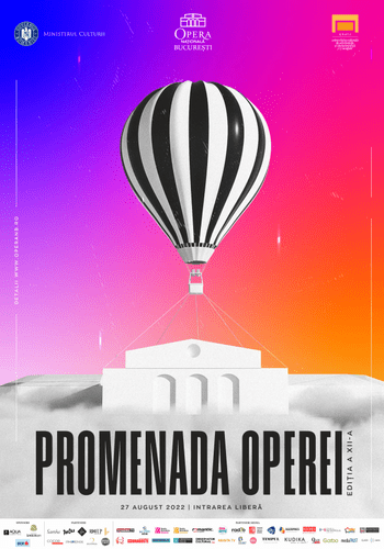 Promenada Operei, ediția a XII-a, are loc în 27 august pe esplanada Operei Naționale București: O sărbătoare a muzicii și a mișcării în aer liber