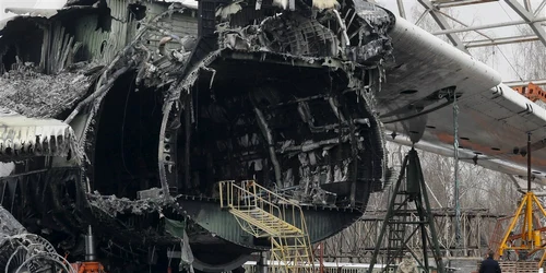 Antonov lucrează la reconstrucția avionului gigantic Mryia FOTO EPA-EFE