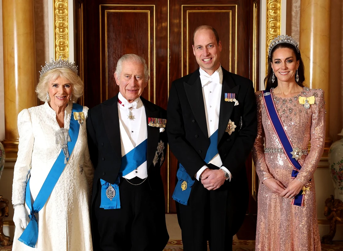 Regele Charles, Camilla, Printesa Kate Middleton si Printul William Foto Profimedia