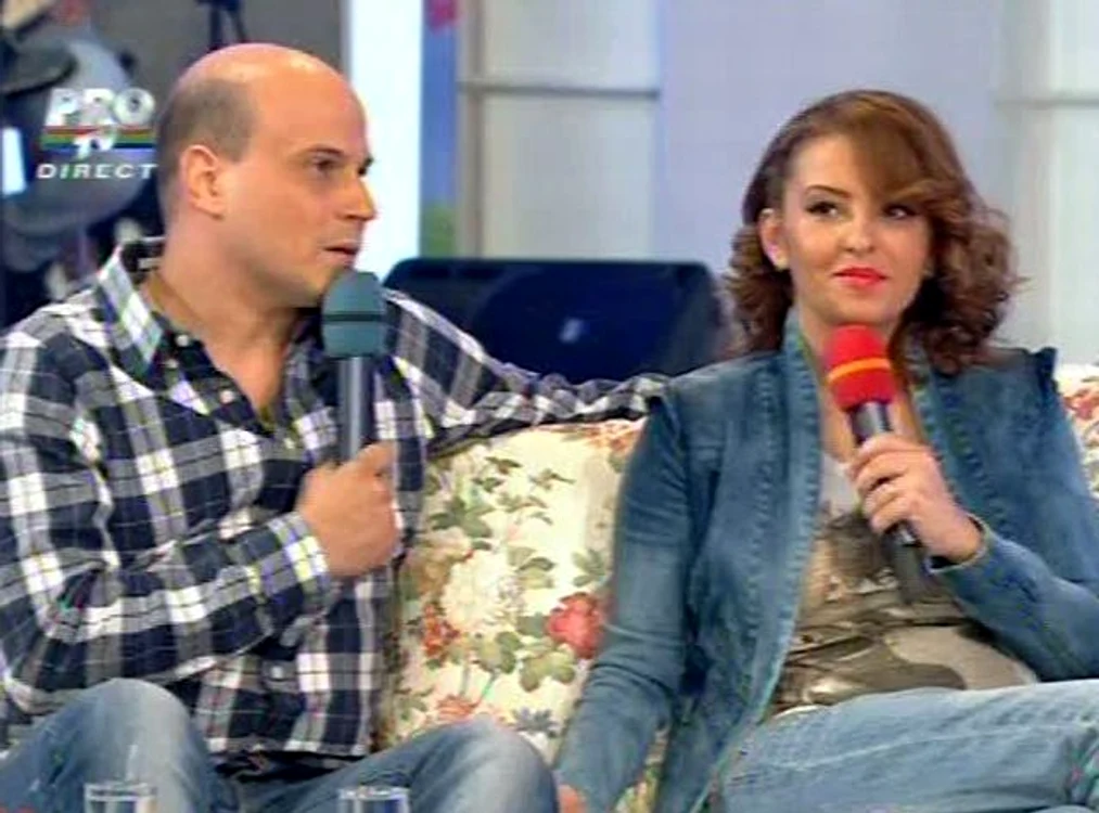 
    Vlad Huidu şi Giulia Anghelescu (Foto: captură video Pro TV)  