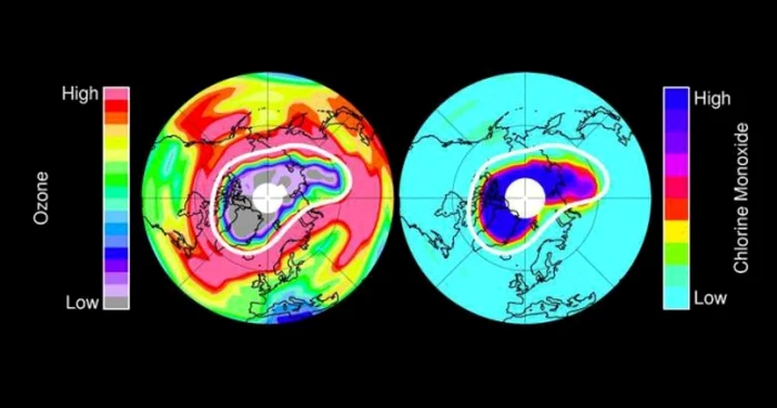 Efectele razelor ultraviolete ar putea afecta populația din regiunile nordice ale lumii, din Europa de Răsărit şi Rusia (Foto: NASA)