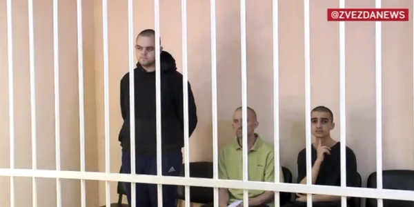 britanicii si marocanul condamnaţi la moarte în Doneţk foto captura video
