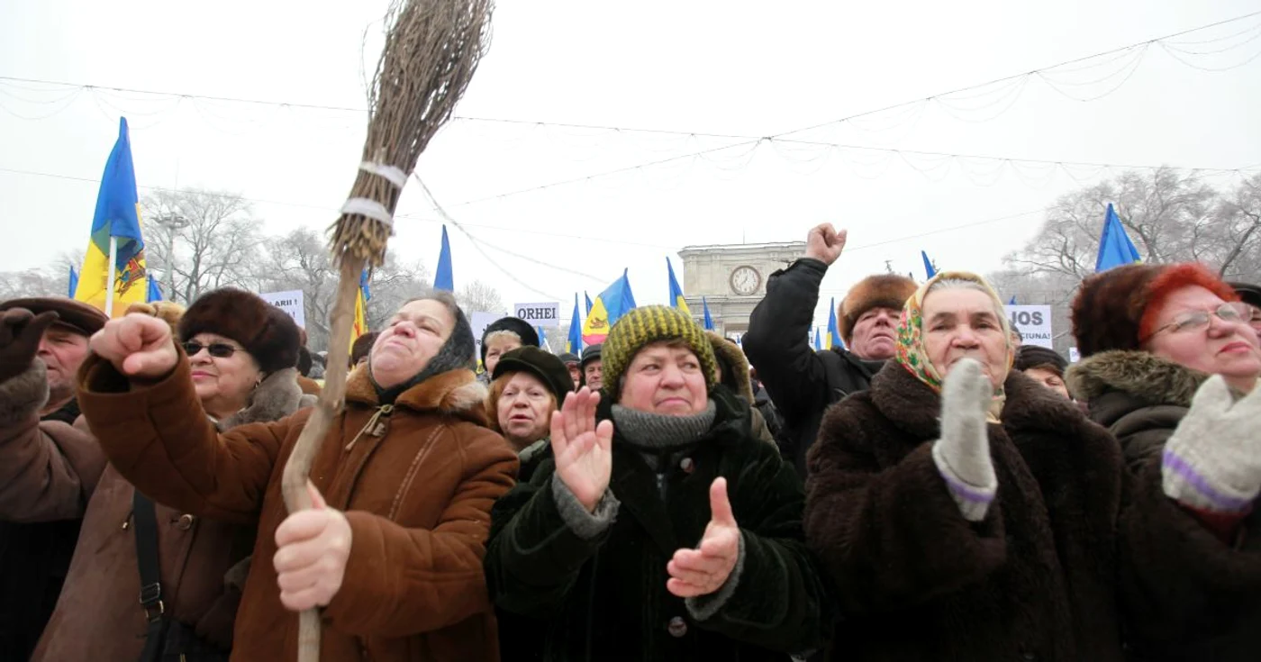 O bună parte dintre protestatarii de meserie sunt de vârsta a treia
