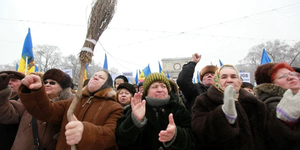 O bună parte dintre protestatarii de meserie sunt de vârsta a treia