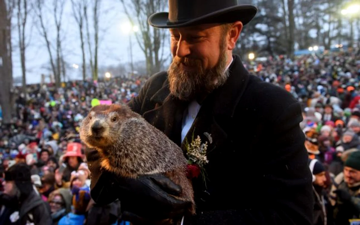 Phil nu şi-a văzut umbra, ceea ce înseamnă că vine primăvara FOTO Guliver/Getty Images