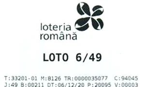 Biletul câștigător la Loto 6/49, jucat pentru 6 decembrie jpeg