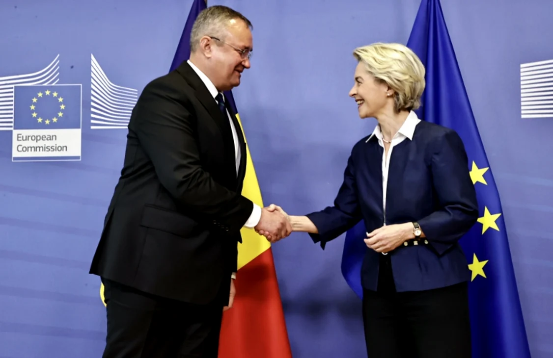 Nicolae Ciucă a discutat cu Ursula von der Leyen FOTO Guvernul României 