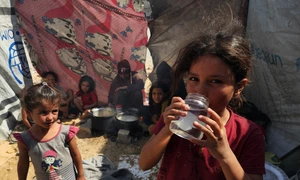 Condițiile în care trăiesc palestinienii fugiți din Gaza în al-Mawasi FOTO Profimedia 