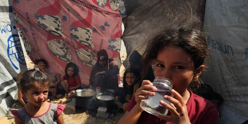 Condițiile în care trăiesc palestinienii fugiți din Gaza în al-Mawasi FOTO Profimedia 